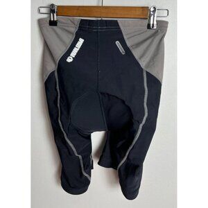 Pearl Izumi Cycling Shorts Medium Black Gray Padded S034 Made in USA Unisex S034
